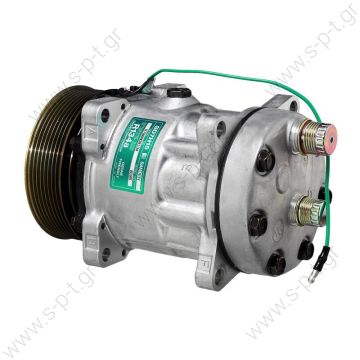 8085 5800063 68220 ΣΥΜΠΙΕΣΤΗΣ SANDEN SD7H15    Compressor SD7H15 Compressor - SANDEN MODEL - Sanden Compressor Series: SD7H15 Mount: Ear Clutch: 8gr, 24V Diameter: 119mm Belt Size: Fittings: Horizontal #8 x #10 (3/4″ x 7/8″) Head: KG Sanden model: 4765 - 