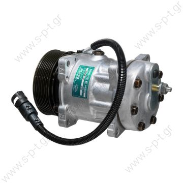 68218 (67218)8120 Compressor A / C Sanden SD7H15; 119 mm; PV8; 24V; H; Daf 95     COMPRESSOR NEW Compressor Sanden Fix R134a SD7H15     DAF : 1387322       Description 95XF, 85CF  OE: 1387322 - 1405137 - 1655564 - 1816774 - 8120 - 8129 - 