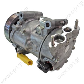 98886 (97886) ΣΥΜΠΙΕΣΤΗΣ CITROEN C4    CITROEN / PEUGEOT MODEL - C4/207/307 II (1.4,1.6,22.0 16V, 1.4,1.6 HDI  SANDEN MODEL - 6C12  6PK - COMPRESSOR NEW No Original	6453QJ/9651910980, 6453.QJ / 6453.QK / 6453.WK / 6453.WL / 6453.ZZ /  - 