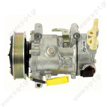 98886 (97886) ΣΥΜΠΙΕΣΤΗΣ CITROEN C4    CITROEN / PEUGEOT MODEL - C4/207/307 II (1.4,1.6,22.0 16V, 1.4,1.6 HDI  SANDEN MODEL - 6C12  6PK - COMPRESSOR NEW No Original	6453QJ/9651910980, 6453.QJ / 6453.QK / 6453.WK / 6453.WL / 6453.ZZ /  - 