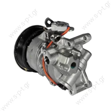 DCP50300, DENSO  ΚΟΜΠΡΕΣΕΡ A/C ΤΟΥΟΤΑ    TOYOTA : 8831002390   TOYOTA AURIS  2007  Yaris II (06) Yaris III (11)   Corolla E15 (07)  4471501130    4471501140 Compressor type:	5SER09C Clutch diameter (mm):	110 Grooves number:	6 Groove type:	Poly V - 