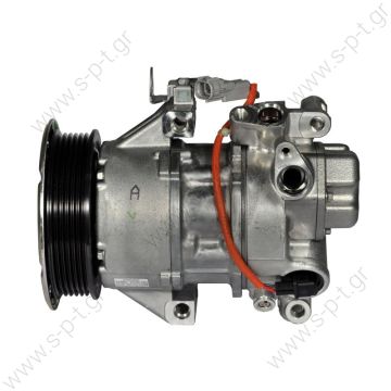 DCP50300, DENSO  ΚΟΜΠΡΕΣΕΡ A/C ΤΟΥΟΤΑ    TOYOTA : 8831002390   TOYOTA AURIS  2007  Yaris II (06) Yaris III (11)   Corolla E15 (07)  4471501130    4471501140 Compressor type:	5SER09C Clutch diameter (mm):	110 Grooves number:	6 Groove type:	Poly V