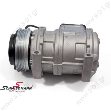 98922 COMPRESSOR NEW  BMW OE No.	64528385918 / 64528387983, 64526904016 / 64526911348 / 64528367983  /  	DENSO Application	BMW E36 (750i) Compressor	DENSO 10PA17C Voltage	12 V Pulley wheel diameter [mm] (measured on grooves)	115 Number of grooves	6 - 