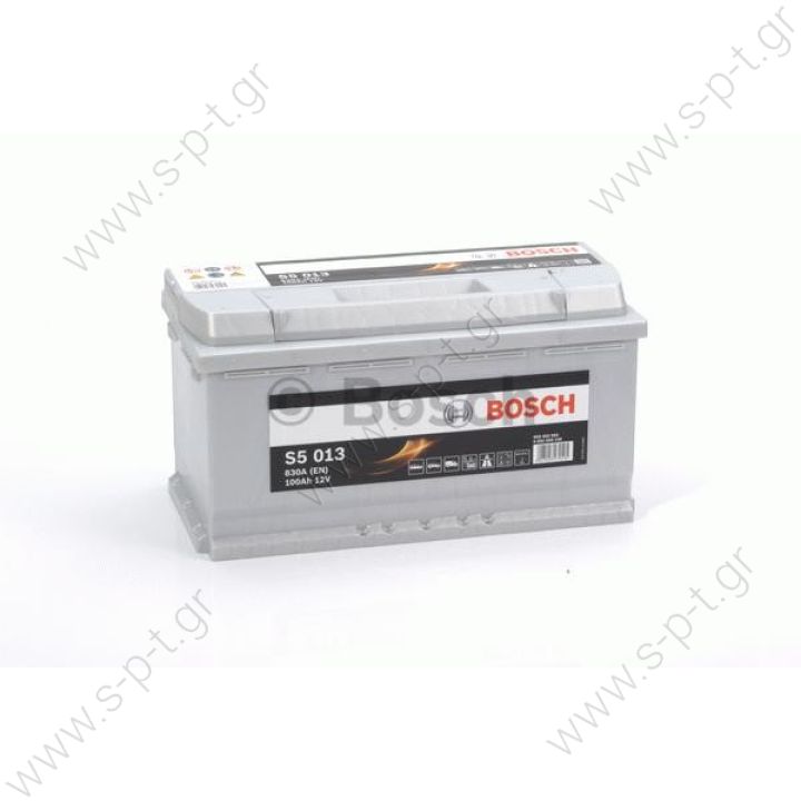 BOSCH ΜΠΑΤΑΡΙΑ S5 BLACK LINE (100Ah/830A) ΔΕΞ. 353x175x190 0092S50130  