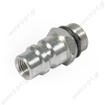 MT0105 SERVICE PORT HIGH  STEEL R134A LOW M13-1    Βαλβίδα Πλήρωσης BLock 1/4*13mm Χαμηλής Αλουμινίου - 