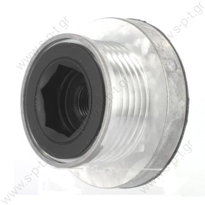 60 01 547 291  77 00 110 616    19175      ΤΡΟΧΑΛΙΑ   ΔΥΝΑΜΟΥ   RENAULT MEGANE III, CLIO II, LAGUNA II, 6PV         Pulley PV5 17/55 6 pans RENAULT @