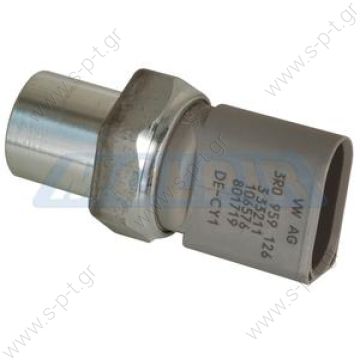 6ZL351028221, BEHR-HELLA  ΠΡΕΣΟΣΤΑΤΙΚΗ ΒΑΛΒΙΔΑ A/C VW GOLF IV, V, VI, SEAT IBIZA V, SKODA     PRESSURE SWITCH  VW VW - 1J0959126, 8Z0959126 3 PIN      Audi / Seat / VW / Skoda   1J0959126 / 1K0959126B / 1K0959126A / 1K0959126D / 1K0959126E / 5K0959126 - 