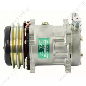 8018, 8024  ΣΥΜΠΙΕΣΤΗΣ SANDEN SD7H15 132A2 12V V-OR  COMPRESSOR,SANDEN,7867-7H15 12V 132mm 2-A, R134a VERT O-RING STEEL ARMATURE, DUST COVER - 