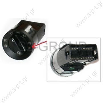 1U0941531A; 3B0941531A  ΔΙΑΚΟΠΤΗΣ  ΦΩΤΩΝ  (XS 1U0941531A) SKODA OCTAVIA I 96-00 HEADLIGHT FOG LIGHT SWITCH AUTO 1U0941531A NEW VW GOLF IV MK4 BORA JETTA NEW BEETLE LUPO OCTAVIA HEADLIGHT FOG LIGHT SWITCH - 