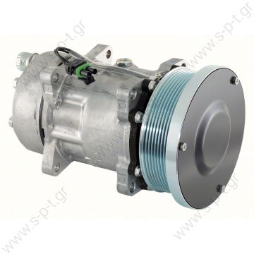 4637    COMPRESSOR,SANDEN, NEW HOLLAND U4637 7H15 12V 125mm 8V, R134a REAR O-RING ULTRA HEAVY DUTY    KOMPRESOR SD7H15 SANDEN COMPRESSOR UNIVERSAL MODEL - SD4637  Sanden 4637 OEM# 501-281A - 
