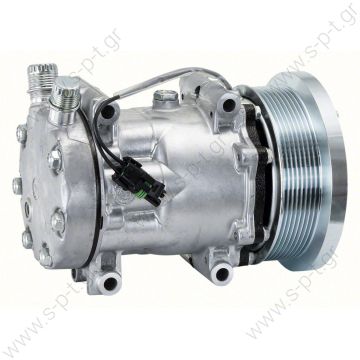 40405378 Compressors  Caterpillar OE: 4698 - AG522391 - RE68372 COMPRESSOR, SANDEN SD7H15 4698 LIEBHERR, 12V 133mm 8PV R134a VERT O-RING, DIRECT MOUNT NCSU   - 