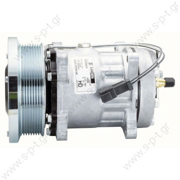ΚΟΜΠΡΕΣΣΕΡ A/C CATERPILLAR SANDEN SD7H15 24V PV8  4487 SANDEN 7H15  CATERPILLAR, U4737 SANDEN SD7H15 24V PV8   8PV 133MM, REAR PAD   4737 CATERPILLAR OEM 151-5270  ΚΟΜΠΡΕΣΣΕΡ A/C CATERPILLAR SD7H15 132PV8 24V  - 