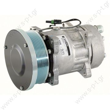 4637    COMPRESSOR,SANDEN, NEW HOLLAND U4637 7H15 12V 125mm 8V, R134a REAR O-RING ULTRA HEAVY DUTY    KOMPRESOR SD7H15 SANDEN COMPRESSOR UNIVERSAL MODEL - SD4637  Sanden 4637 OEM# 501-281A - 