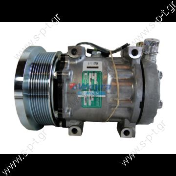 40405378 Compressors  Caterpillar OE: 4698 - AG522391 - RE68372 COMPRESSOR, SANDEN SD7H15 4698 LIEBHERR, 12V 133mm 8PV R134a VERT O-RING, DIRECT MOUNT NCSU   - 