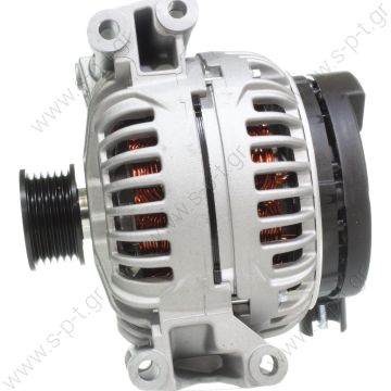 0124625002 BOSCH  ΔΥΝΑΜΟ    12V 200Α   MERCEDES CLASSE E  W211 S211 E200 E220 E270 T CDI    L DFM   OE:	0124625002, 0986045420, 0986045423, 0121545902, 012154590280, 443201, 8EL738065001, A0121545902, A012154590280, CA1701IR, DRB5420, LRA2344, LRA02344 - 