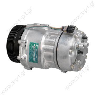 40405094CP 1221 Kompresor A/C Sanden SD7V16; 119mm; PV6; 12V; H; Audi A3; TT; Ford Galaxy; Seat Alhambra; Cordoba; Ibiza; Leon; Toledo; Škoda Octavia; VW Bora; Caddy; Golf; New Beetle; Sharan     SEAT Toledo II serie - 