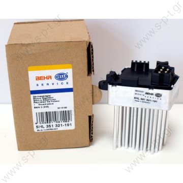 5HL 351 321-191 / BMW  ΑΝΤΙΣΤΑΣΗ ΚΑΛΟΡΙΦΕΡ     BMW E46 X3 E83 / HELLA BEHR made blower register new (64116920365)  Ρυθμιστής ανεμιστήρα θαλάμου επιβατών Bmw 3 (E46), X3 - 