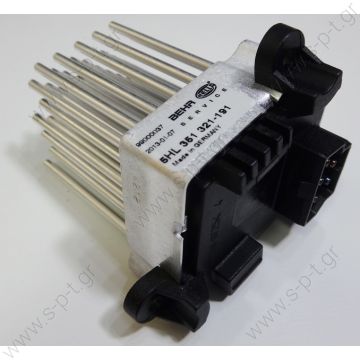 5HL 351 321-191 / BMW  ΑΝΤΙΣΤΑΣΗ ΚΑΛΟΡΙΦΕΡ     BMW E46 X3 E83 / HELLA BEHR made blower register new (64116920365)  Ρυθμιστής ανεμιστήρα θαλάμου επιβατών Bmw 3 (E46), X3 - 