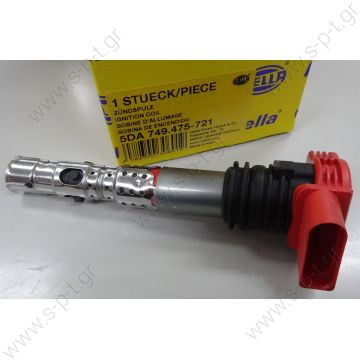 0040102032  ΠΟΛΛΑΠΛΑΣΙΑΣΤΗΣ BERU ΚΟΚΚΙΝΟΣ  κόκκινος ενισχυμένος πολλαπλασιαστής Beru τύπου R8 για 1.8TFSI-2.0TFSI - AUDI Audi A4 A6 A8 / HELLA made ignition module direct coil IG coil new (06C905115L · 06C905115M / 5DA749475721)  - 