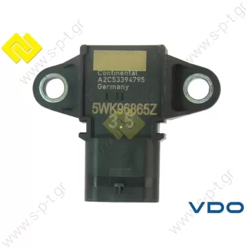 5WK9693Z \ ΜΕΤΡΗΤΗΣ ΑΕΡΟΣ VDO \ VDO  Αισθητήρας Πολλαπλής Εισαγ. VDO 5WK9693Z  6PP 009 400-121, 5WK9693 Z, 036 906 051, 6PP009400121, 5WK9693Z, 036906051 - 