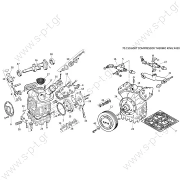 40430189   ΚΟΜΠΡΕΣΣΕΡ    THERMOKING TK X430  102-0917  Thermo King X430 Compressor Bus - Factory Reconditioned Thermo King . . . X430 C5    THERMO KING . . . Bus A/C systems   THERMO KING . . . 102-0672 . . . 102-0917    - 