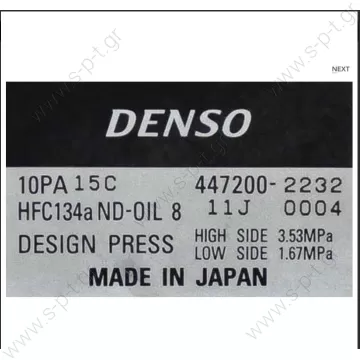 447170-8930  ΣΥΜΠΙΕΣΤΗΣ JOHN DEERE 10PA15C PV8 12V CLAAS : 7700038545 JOHN DEERE : AL78779, AL154203, AL176857, AL155836, AL174137, AL153386 RENAULT AGRI : 7700038545  DIAM N GOR	TENSION	TYPE 124_PV8 10PA15C  OEM codes:  AL153386 AL154203 AL155836 - 