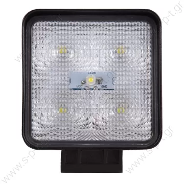 TL/81 Product Information:  Round and Square LED Work Lamps and Reverse Lamp,500 - 2850 Lumens. 12/24 V, Square LED Economy Work Light, includes 5 High Powe /  - 