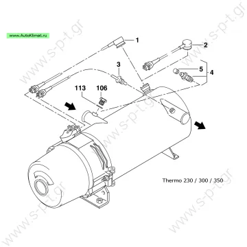149.41A 1319548A  WEBASTO 14941A SPHEROS Αισθητήρας θερμοκρασίας ( γκρι ) 380mm  Κωδικός 14941B      THERMO SERIES ΒΑΛΒΙΔΑ ΘΕΡΜΟΚΡΑΣΙΑΣ  WEB14941A 1319548A - Webasto Temperature Sensor Temperature Sensor Part No: 1319548A - 