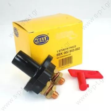 6EK002843002  HELLA   ΓΕΝΙΚΟΣ  ΔΙΑΚΟΠΤΗΣ   ΜΠΑΤΑΡΙΑΣ  SWITCH BATTERY C-OUT  HELLA Batterieschalter 6EK 002 843-002 - 