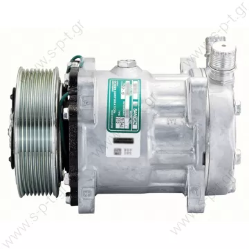 40405043   ΚΟΜΠΡΕΣΕΡ  SANDEN,6091-7H15 24V 132mm 8-V, R134a VERT O-RING STEEL ARMATURE,DUST COVER - 
