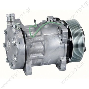 40405137  ΚΟΜΠΡΕΣΕΡ  SANDEN, SD7H15 6008, 24V, 8PV, 119MM, VERT O-RING, EAR MOUNT, R134A   ΣΥΜΠΙΕΣΤΗΣ SANDEN SD7H15 119PV8   24V COMPRESSOR, SANDEN SD7H15 6008 LIEBHERR, 24V 119mm 8PV R134a VERT O-RING, EAR MOUNT, STEEL ARMATURE - 