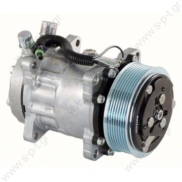 ΣΥΜΠΙΕΣΤΗΣ SANDEN COMPRESSOR SANDEN FIX R134A U4711 Sanden    Compresor Original Sanden    Air conditioning compressor SD7H15 4711   4711 Compressor SD7H15  	R134A Displacement:   COMPRESSOR, NEW, SANDEN, VOLVO TRUCK, KENWORTH, 8PV 119MM, 12V, JDA HEAD  - 