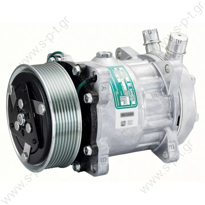 40405043   ΚΟΜΠΡΕΣΕΡ  SANDEN,6091-7H15 24V 132mm 8-V, R134a VERT O-RING STEEL ARMATURE,DUST COVER