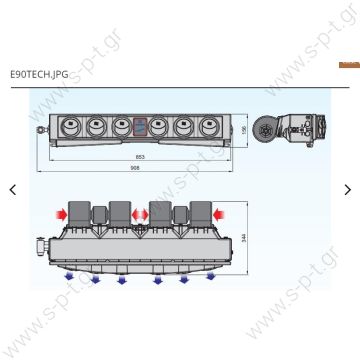 AC20201613  ΕΒΑΠΟΡΕΤΑ   A/C  ΓΕΝΙΚΗΣ  ΕΦΑΡΜΟΓΗΣ   Air Conditioner E90 12V    E 90 - 12V  cod.20201613   Cod.20201613  Electric Absorption: 20 A Voltage: 12 V Weight: 13 Kg Coolant: R134a Cooling capacity: 9,0 kW Controls: Manual Air flow: 900 m3/h - 