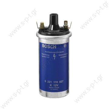 BOSCH 0 221 119 027  ΠΟΛΛΑΠΛΑΣΙΑΣΤΗΣ  Ignition Coil - Bosch 0221119027 Bosch OEM Ignition Coil # 0221119027 / 00012 - VW / Volkswagen # 043905115C - Fits: Volkswagen, BMW, Porsche, Volvo - NEW 12V Coil: Automotive BOSCH 0 221 119 027  ΠΟΛΛΑΠΛΑΣΙΑΣΤΗΣ  Ignition Coil - Bosch 0221119027 Bosch OEM Ignition Coil # 0221119027 / 00012 - VW / Volkswagen # 043905115C - Fits: Volkswagen, BMW, Porsche, Volvo - NEW 12V Coil: Automotive