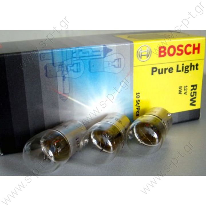 1987302204     BOSCH ΛΑΜΠΑ 12V 5W STANDARD R5W 12V 5W 1987302204 Bosch