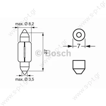 BOSCH ΛΑΜΠΑ 12V 3W - 