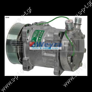 8240  ΣΥΜΠΙΕΣΤΗΣ SANDEN SD7H15 119PV8 12V V-OR   KOMPRESOR SD7H15 MODEL SANDEN UNIVERSAL  - 