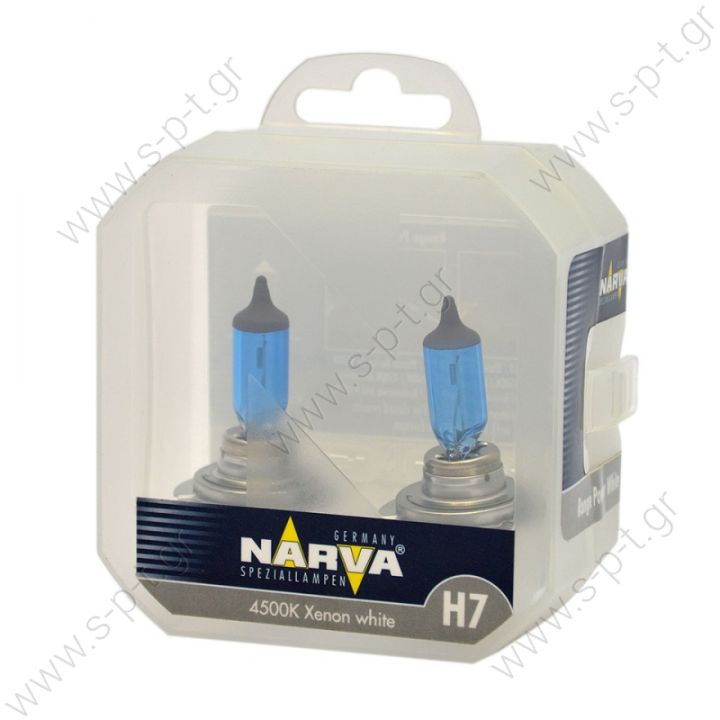 48607 – NARVA Σετ Λάμπες 12V Range Power White H7 55W (Σετ των 2) 48607 – NARVA