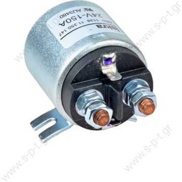 MX50(11.250.242)    MAHLE ΡΕΛΕ ΙΣΧΥΟΣ  12V 150 Amp  ΜΠΟΥΤΟΝ ΕΝΙΣΧΥΤΙΚΟ 12V ISKRA 150A 3ου ΑΞΟΝΑ  11.250.242 (11250242)  12V / 150A Iskra  Relay Solenoid Letrika 12 V 150A (350A Rush) Suit DC Motor  Mahle Solenoid 12V 4 Terminal  • 300A, Insulated Ground - 