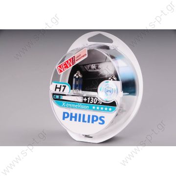 12972-XVS2   PHILIPS ΛΑΜΠA Η7 12V 55W +130 X-TREME VISION ΣΕΤ      Λάμπες Philips X-treme Vision +130% H7 (Twin Pack) Philips 12972-XVS2 H7 X-Treme Vision  - 