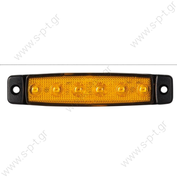 560-0.06/12 - DASTERI,ΦΑΝΟΣ ΟΓΚΟΥ ME 6 LED ΛΕΥΚΟΣ 560   ΦΑΝΟΣ ΟΓΚΟΥ ΜΕ 6 LED KITΡΙΝΟΣ 560    560-0.05/12   LED ΠΛΕΥΡΙΚΟΣ ΦΑΝΟΣ ΟΓΚΟΥ 12V Ή 24V