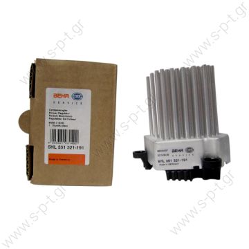 5HL 351 321-191 / BMW  ΑΝΤΙΣΤΑΣΗ ΚΑΛΟΡΙΦΕΡ     BMW E46 X3 E83 / HELLA BEHR made blower register new (64116920365)  Ρυθμιστής ανεμιστήρα θαλάμου επιβατών Bmw 3 (E46), X3 - 