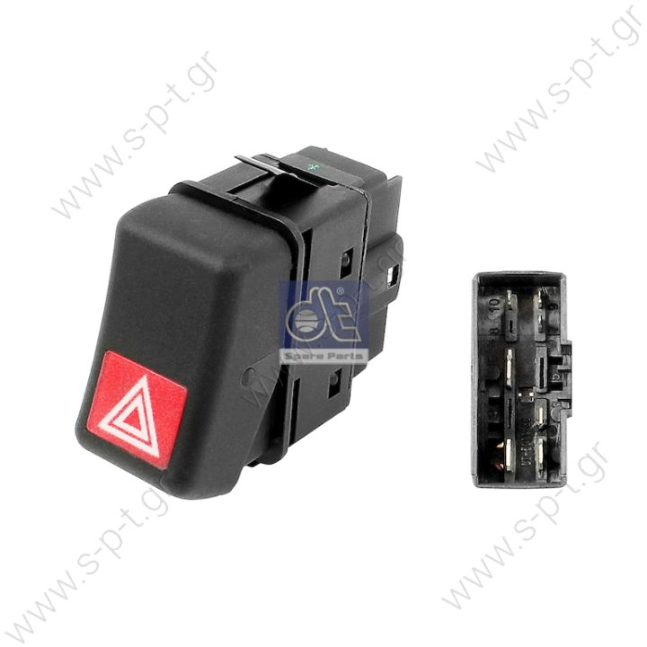 2.25305 – DIESEL TECHNIC, Πλήκτρο Αλάρμ Volvo FH  Hazard warning switch Art. No. 2.25305  VOLVO:1096414 - 8157750   Switch, hazard light for Volvo FH, FL, FM, NH