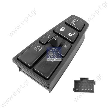 2.25341 ΧΕΙΡΙΣΤΗΡΙΟ VOLVO FH ΗΛ/ΚΑ ΠΑΡ L    CONTROL PANEL ΠΟΡΤΑΣ    Control panel, door Art. No. 2.25341 Ο.Ε. Κωδικοί 20452017, 20455317