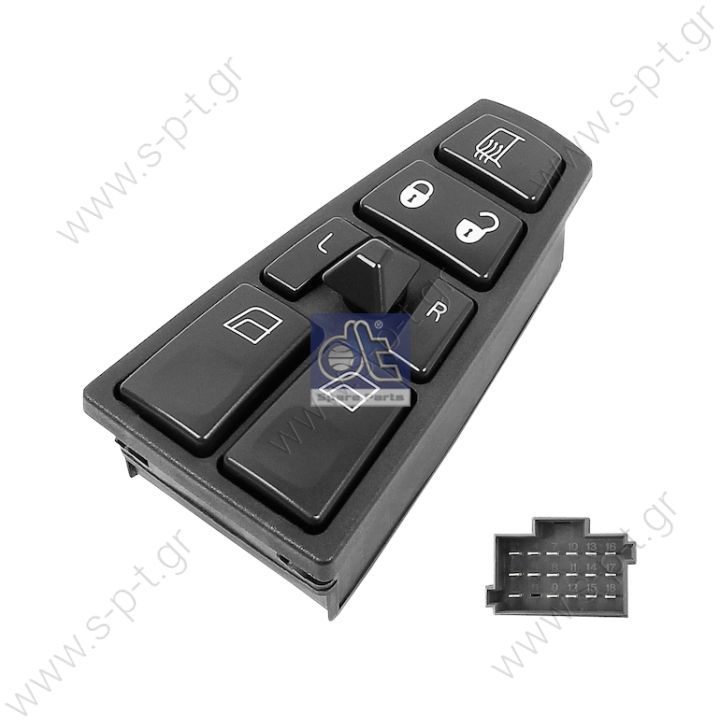 2.25341 ΧΕΙΡΙΣΤΗΡΙΟ VOLVO FH ΗΛ/ΚΑ ΠΑΡ L    CONTROL PANEL ΠΟΡΤΑΣ    Control panel, door Art. No. 2.25341 Ο.Ε. Κωδικοί 20452017, 20455317