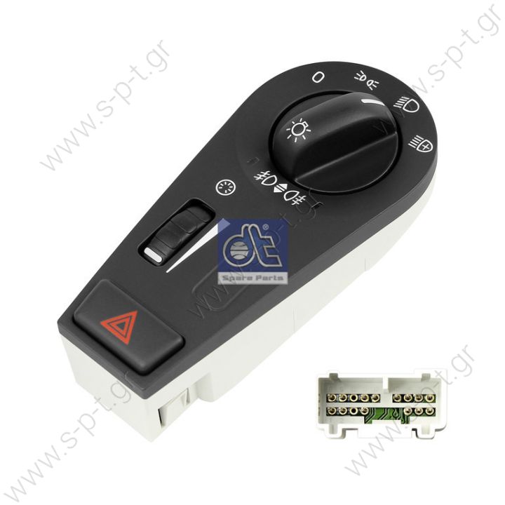 2.25390 ΔΙΑΚΟΠΤΗΣ ΦΩΤΩΝ VOLVO FH  Light switch, without headlamp height adjusting Art. No. 2.25390 Ο.Ε. Κωδικοί 20466302, 20942844