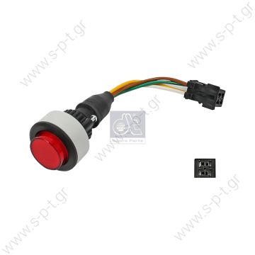 004 545 99 14 W612 / W357  ΜΠΟΥΤΟΝ ΠΟΡΤΑΣ  ΛΕΩΦΟΡΕΙΟΥ   MERCEDES-BENZ 0045459914 Door I und II   Switch, without symbol, red Art. No. 3.33325  Ref. A0045459914 , 81255036239    Nr./Ref.: 81.25503-3639 , A 004 545 99 14   Nr./Ref.: A 000 540 99 44   - 