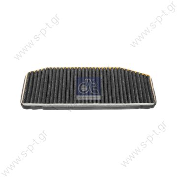 4.63631 DT Φίλτρο, αέρας εσωτερικού χώρου ενεργού άνθρακα    Cabin air filter, activated carbon replaces Hengst: E930LC  Art. No. 4.63631   MERCEDES 0008301518 Filter, interior air MERCEDES - Series ACTROS