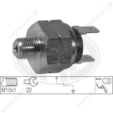113 945 515 H    ΒΑΛΒΙΔΑ ΣΤΟΠ AUDI PORSCHE SKODA VW VW-AUDI 113 945 515 H DEMAG 45000799 FOR AUDI : 80 PORSCHE: 911,912, 914 SKODA: 100 VW: DERBY, GOLF I, JETTA I, PASSAT, POLO, SCIROCCO, TRANSPORTER II & III   BOSCH Διακόπτης των φώτων φρένων  - 